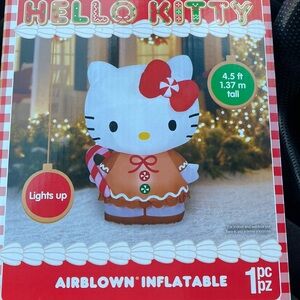 Hello Kitty Gingerbread Airblown Inflatable Christmas Yard Decoration
